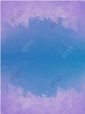 紫蓝三角背景素材