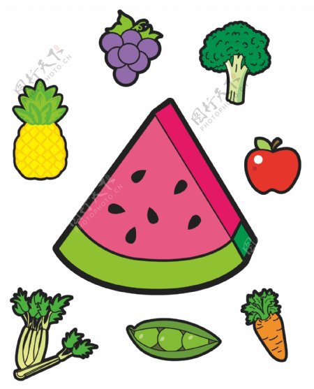 蔬菜水果图