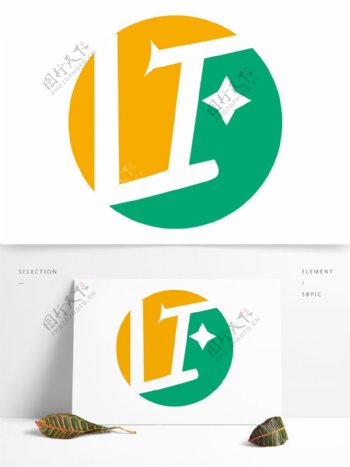 字母LF设计Logo