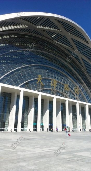 建筑摄影天津火车站西站
