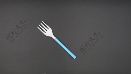 蓝色塑料系列餐具3