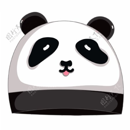 大熊猫婴儿帽子插图