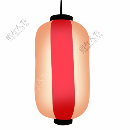 红白色日式灯笼