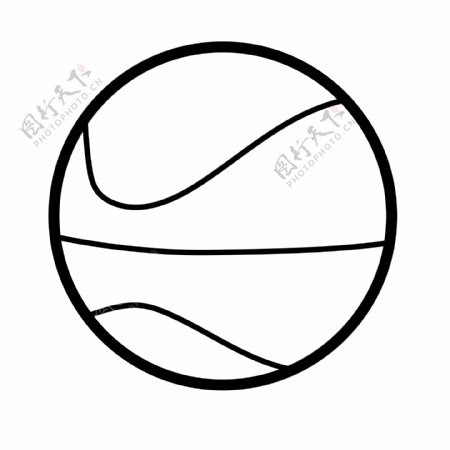 黑色创意圆弧篮球运动元素
