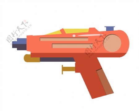 红色玩具水枪插图
