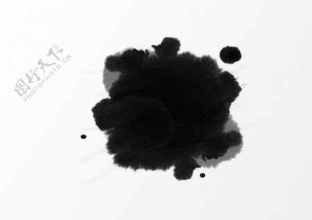 黑色水墨泼墨中国风元素
