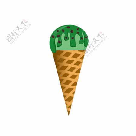 矢量夏天元素之卡通冰淇淋