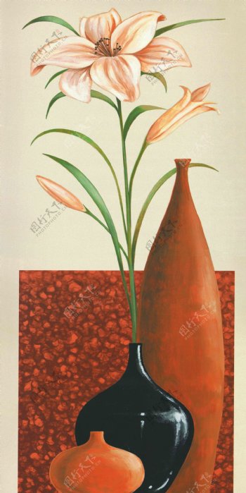 花瓶手绘