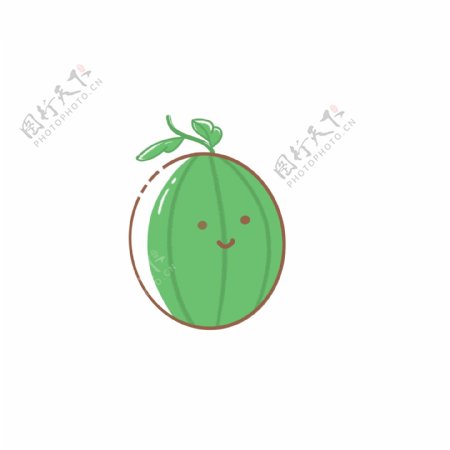 食物水果绿色蜜瓜