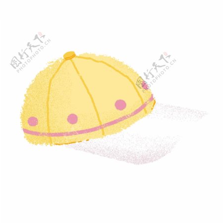 黄色遮阳帽