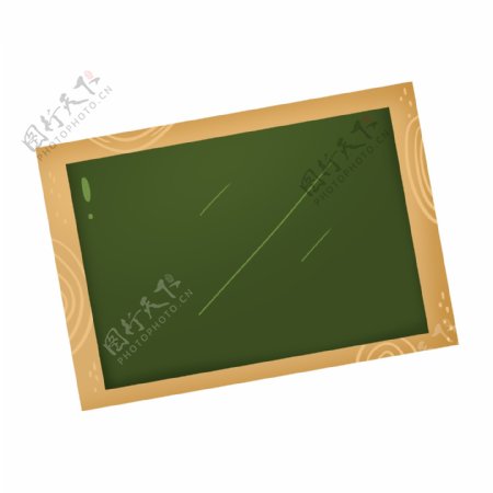 深绿色卡通手绘六一儿童节黑板