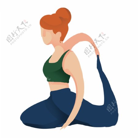 瑜伽塑形锻炼女士