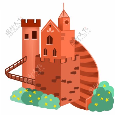 楼梯建筑城堡