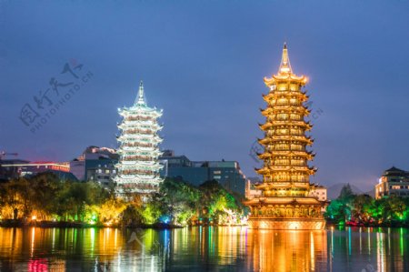桂林日月塔旅游景点