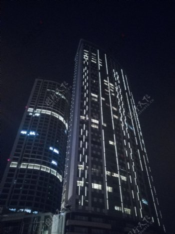 城市夜景系列之夜晚的高楼