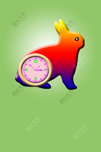 兔子钟表