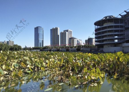 城市蓝天北京建筑公园