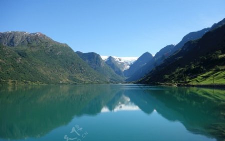 冰川湖泊风景