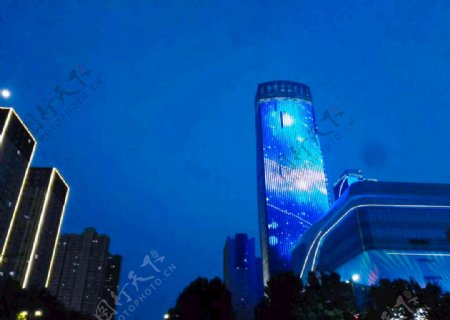 洛阳市街景夜景摄影图