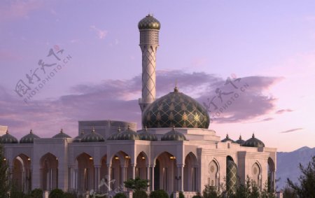 清真寺建筑效果图