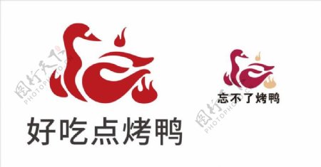 烤鸭logo