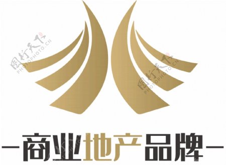 时尚金属质感地产房地产logo