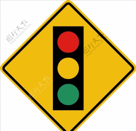 外国交通图标红绿灯图标标识