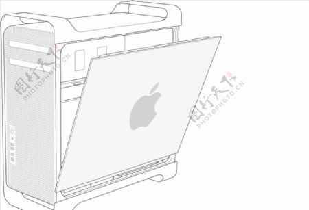 电子图标系列苹果机箱