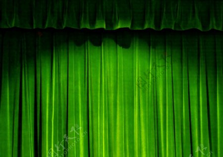 绿色舞台背景