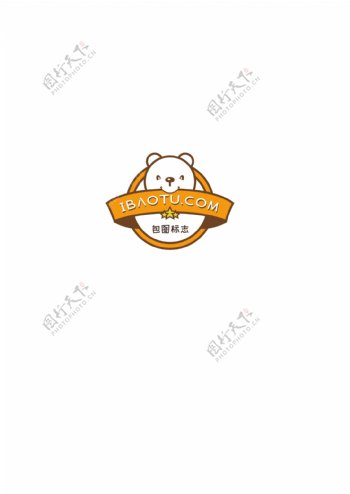 卡通小熊logo
