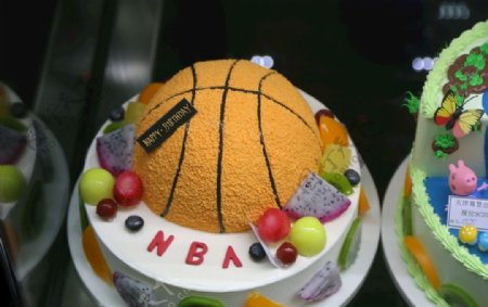 篮球造型蛋糕摄影