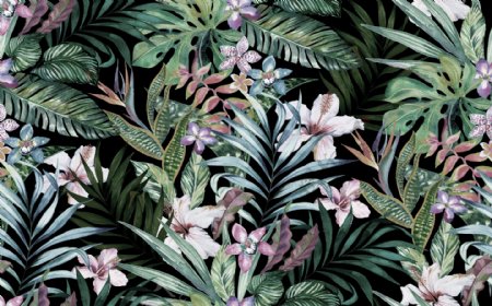 欧式田园风情热带雨林东南亚壁画