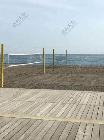 沙滩排球场