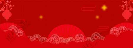 中国风2020年新春年会背景