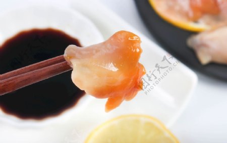 日式料理新鲜赤贝刺身
