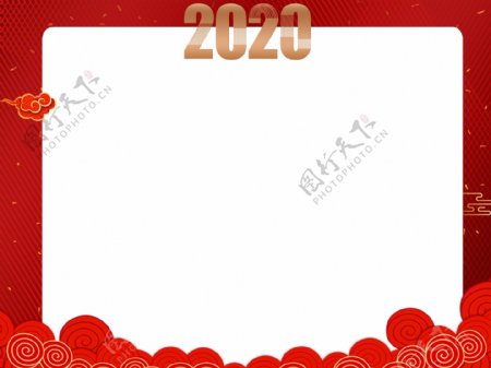 2020红色边框