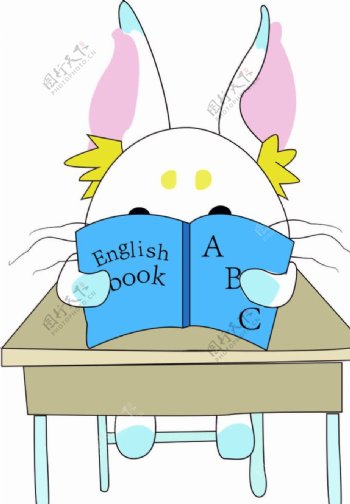 看书兔子