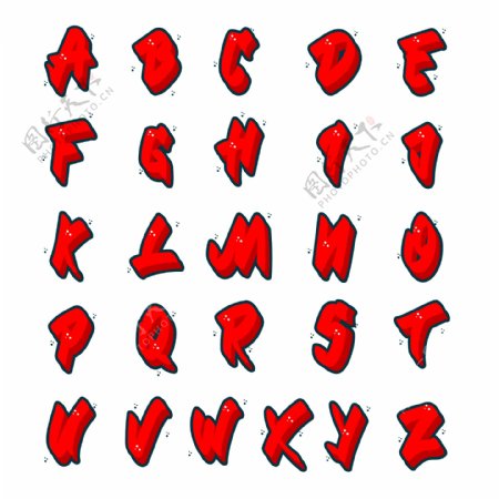 英文字母数字元素图标
