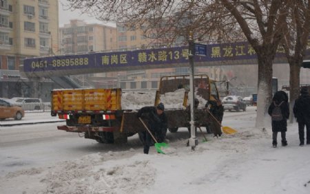 清雪雪景一角