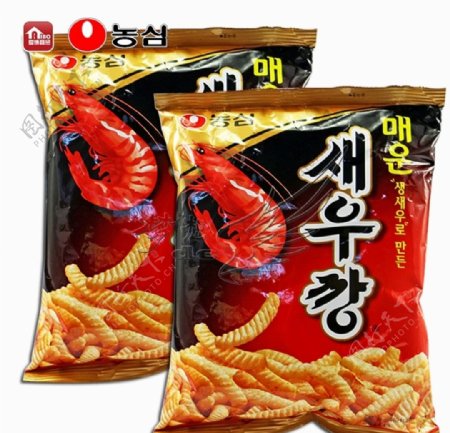 韩国农心辣味鲜虾条