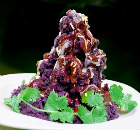 果酱紫薯泥