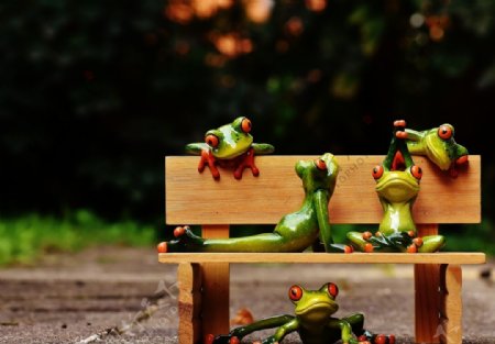 青蛙人玩偶玩具摄影