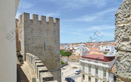 城堡葡萄牙洛莱中世纪