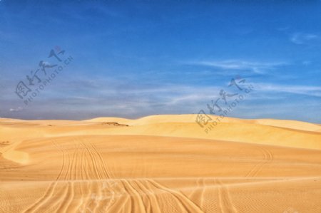 越南景观沙丘沙天空