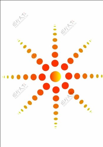 立体彩球渐变红橙黄圆矢量图