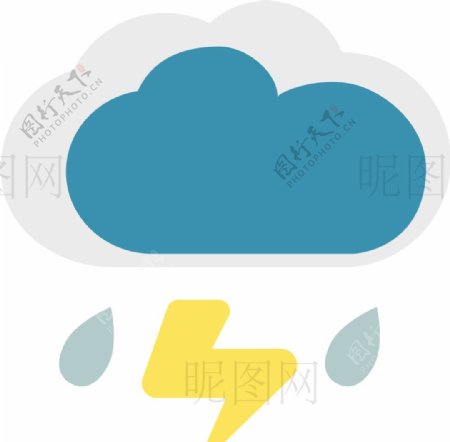 雷阵雨UI标识标志LOGO