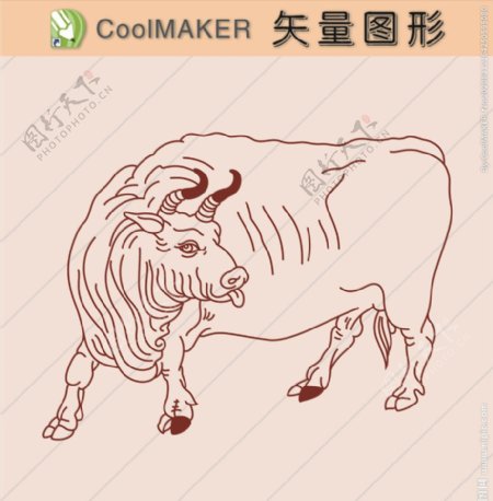 动物剪纸简洁手绘手绘画