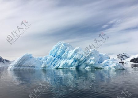 冰川寒冰极地冰块