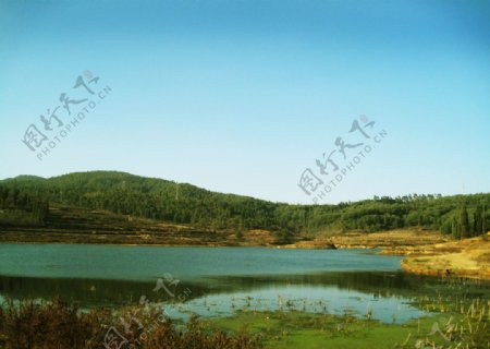 自然生态山水湖景