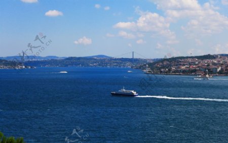 土耳其伊斯坦布尔蓝色海峡